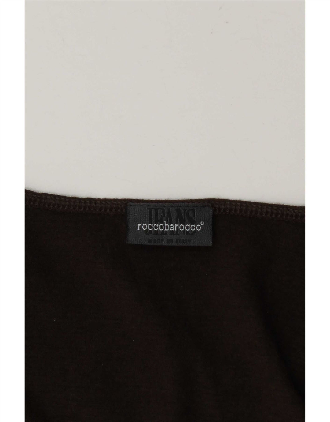 Roccobarocco Dame Grafisk Top Langærmet UK 12 Medium Brun