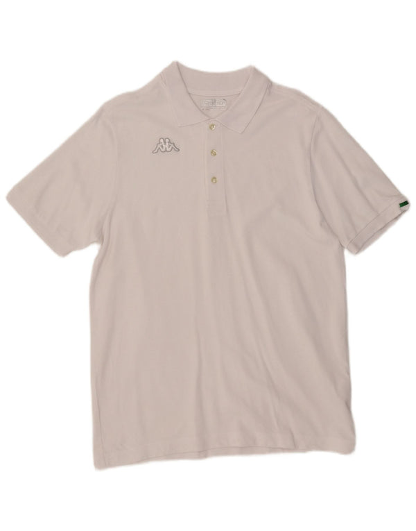 Kappa herre poloshirt Medium hvid bomuld