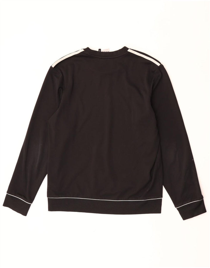 Adidas Herre Climalite Sweatshirt Jumper UK 40/42 Medium Sort Polyester