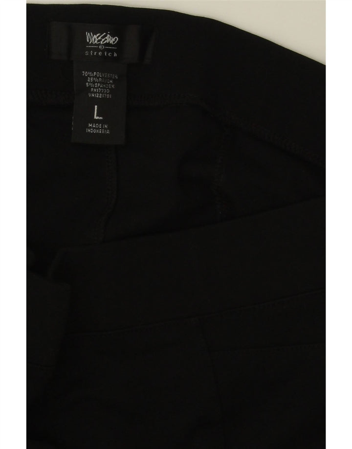 MOSSIMO Womens Slim Casual Trousers Large W34 L28 Black Polyester Vintage Mossimo and Second-Hand Mossimo from Messina Hembry 