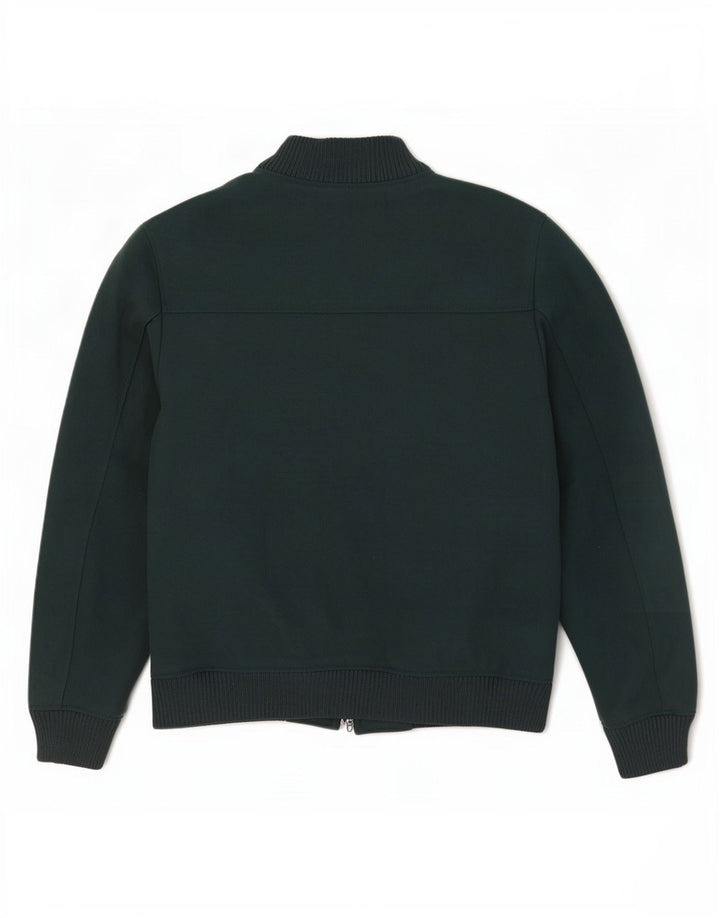 Zara Herre Bomber Jacket UK 40 Large Green Polyester