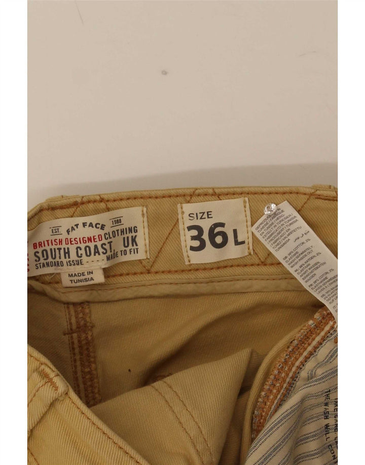 Fat Face Herre Bermuda Shorts W36 Stor Beige Bomuld