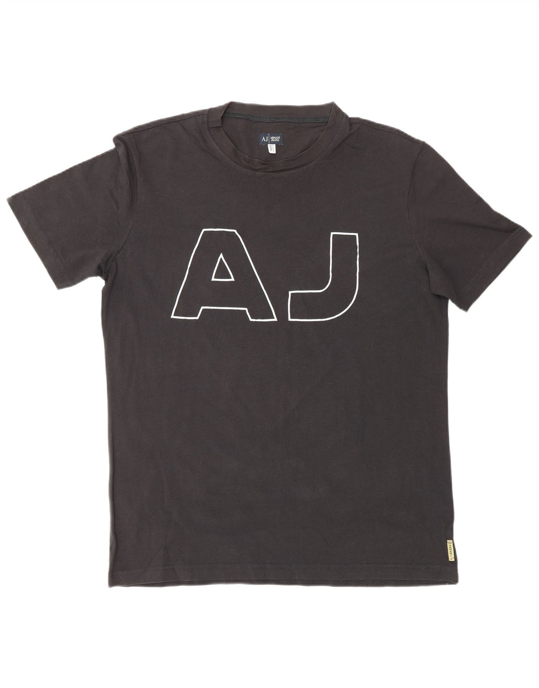 ARMANI JEANS Herre grafisk T-shirt top 3XL sort bomuld