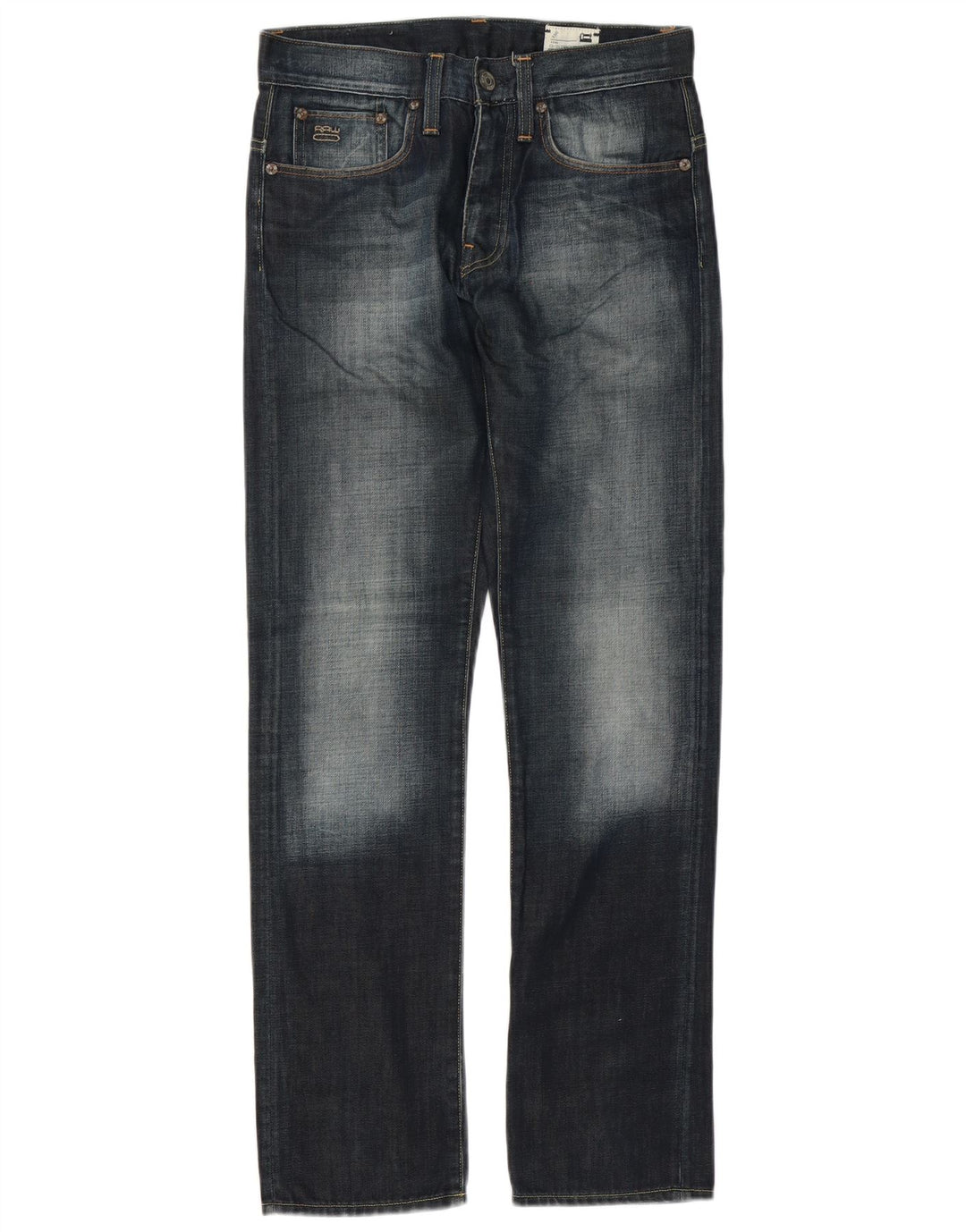 G-Star Straight Jeans til mænd W30 L32 Marineblå bomuld