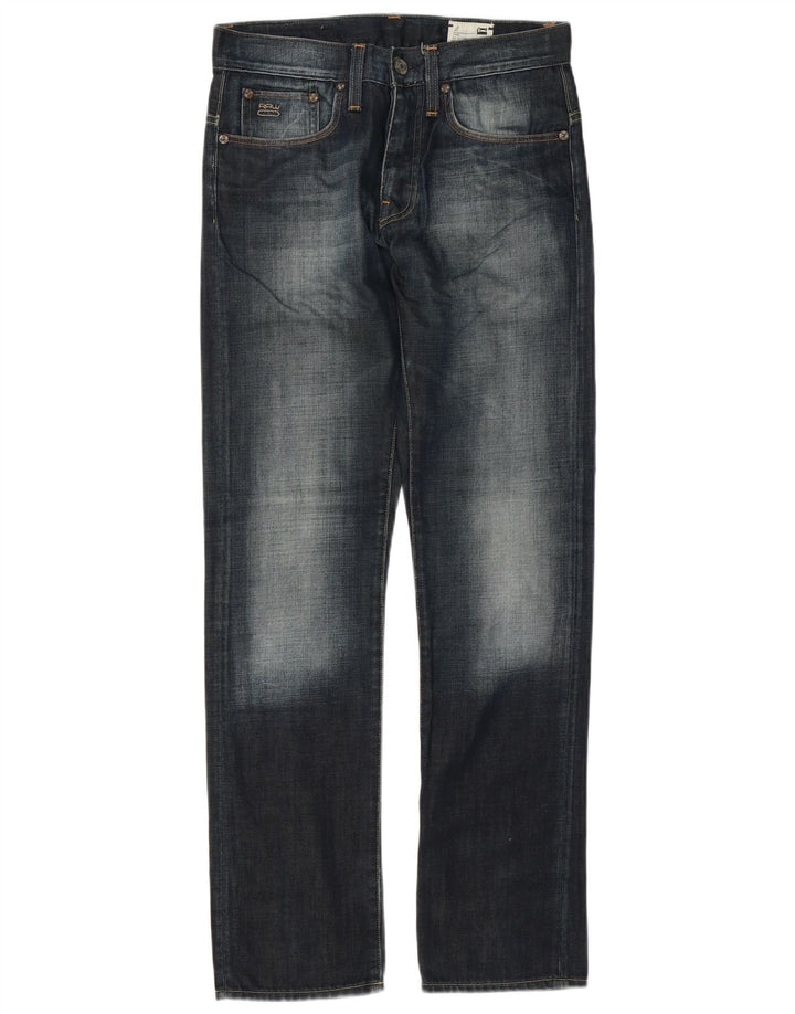 G-Star Straight Jeans til mænd W30 L32 Marineblå bomuld