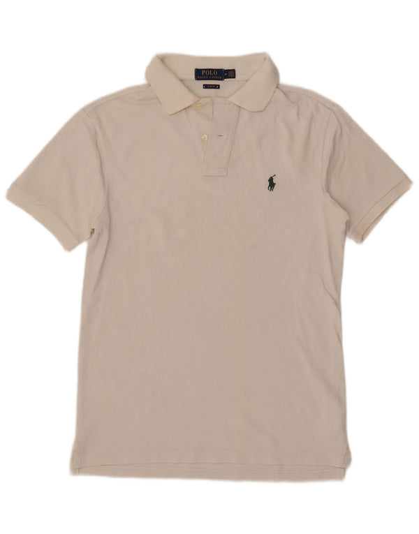 Polo Ralph Lauren Herre Slim Fit Polo Shirt Medium White Bomuld