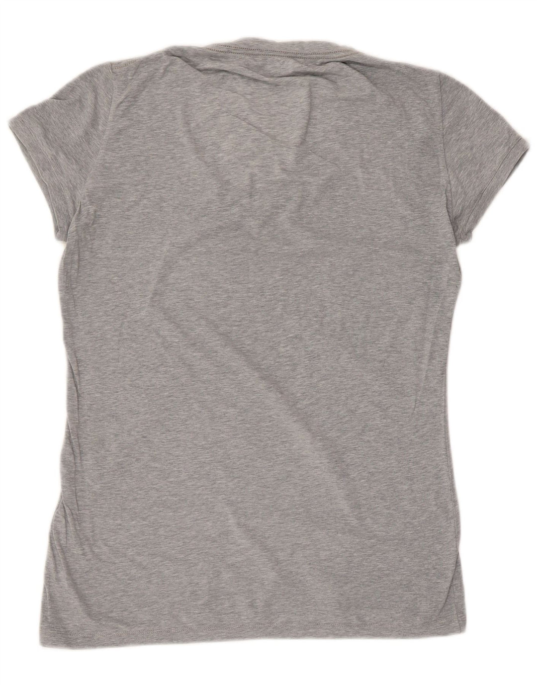Nike T-shirt top til kvinder UK 8 Lille grå flækket bomuld