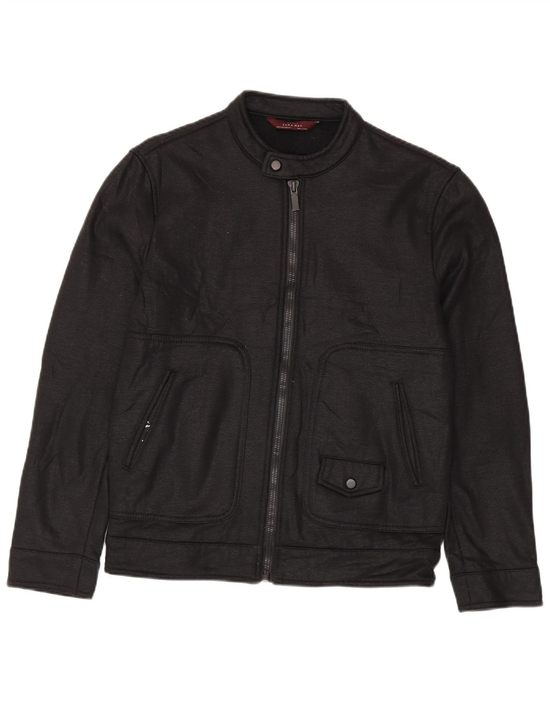 Zara Bomberjakke til mænd UK 38 Medium Sort Polyester