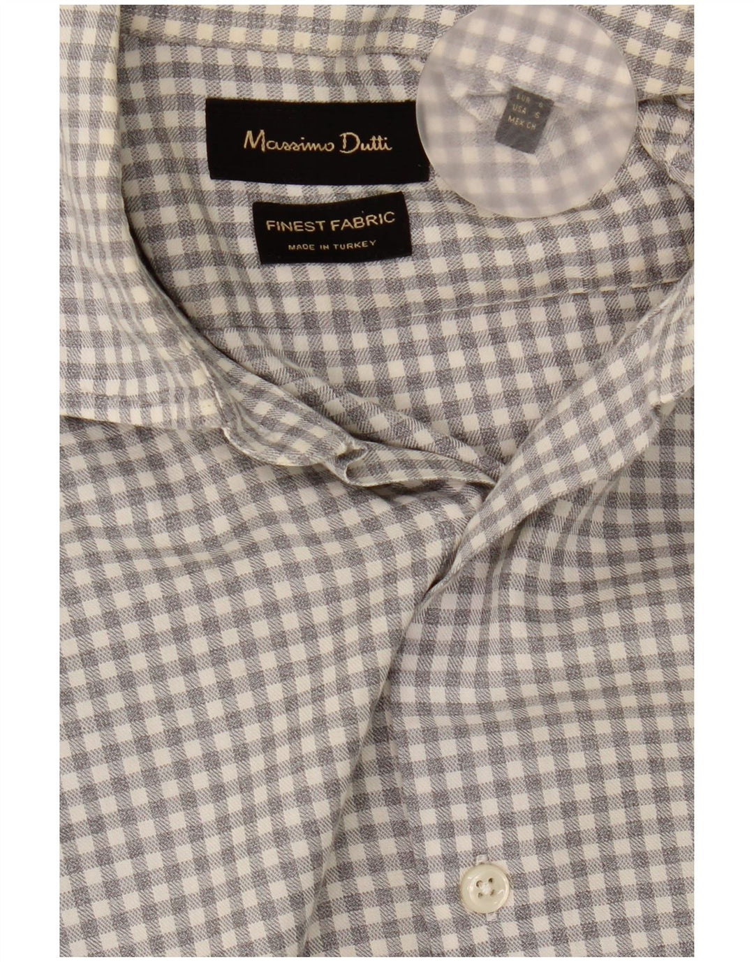 Massimo Dutti Herreskjorte Lille Grå Gingham