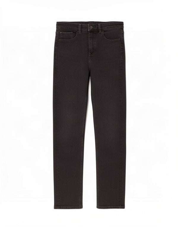 Marks & Spencer Womens The Sophia Straight Jeans UK 12 Medium W30 L27 Black