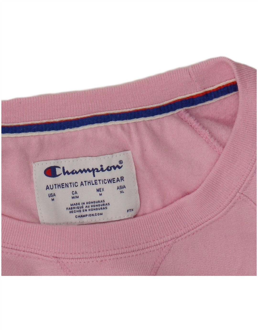 Champion Dame Sweatshirt Jumper UK 14 Medium Pink