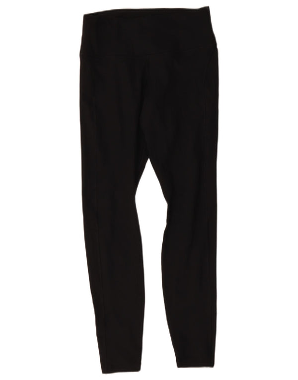 Nike Dame Dri Fit Leggings UK 8 Small Black Polyester