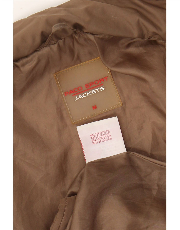 PACO polstret jakke til kvinder UK 14 medium brun polyester