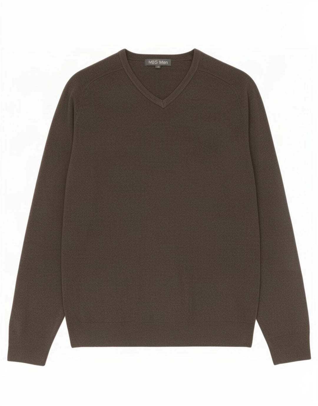 Marks & Spencer Herre V-hals sweater Medium Grå Akryl
