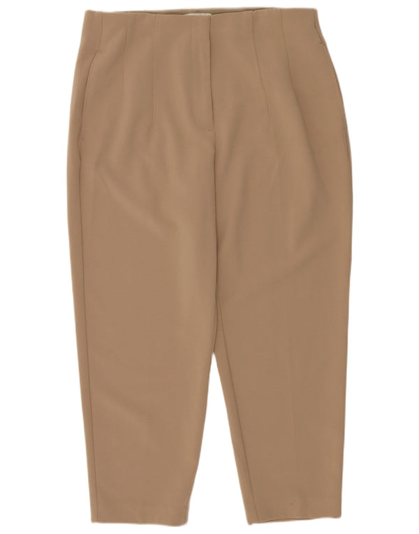 Marks & Spencer, koniske cropped bukser til kvinder UK 14 Medium W30 L24 Beige