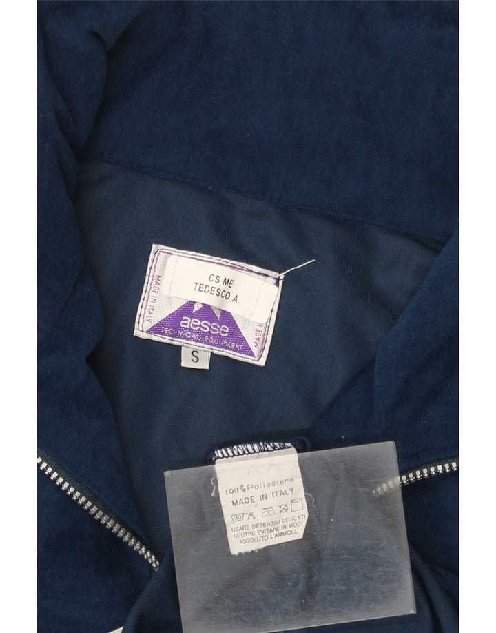 Aesse Herre Loose Fit Pullover Træningsdragt Top Lille Marineblå Geometrisk