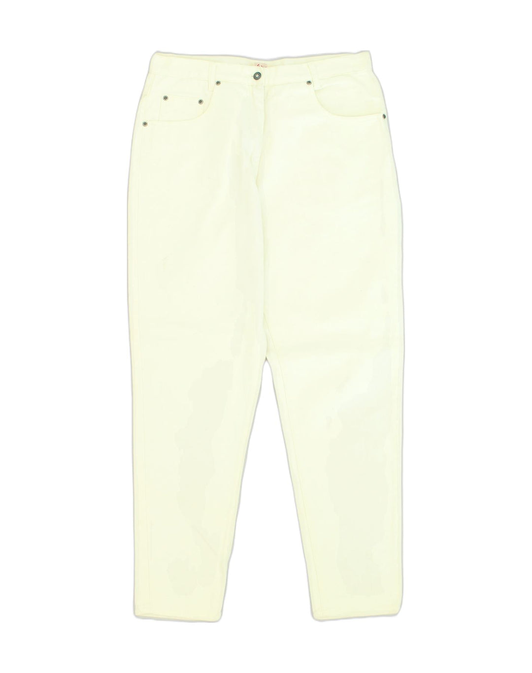 VINTAGE Womens Slim Jeans IT 46 Large W32 L30 White Cotton | Vintage Vintage | Thrift | Second-Hand Vintage | Used Clothing | Messina Hembry 