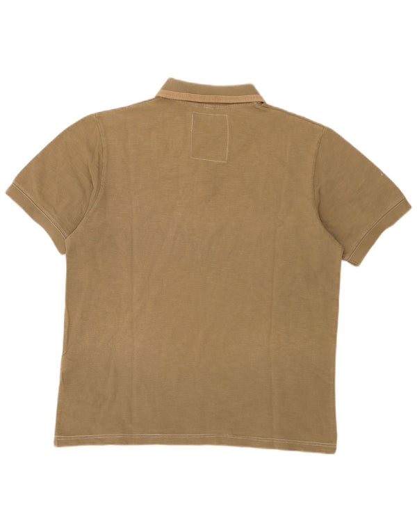 Napapijri herre poloshirt XL Khaki Colourblock Bomuld