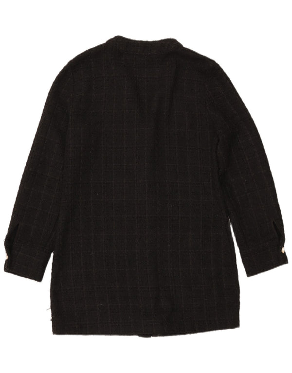 Zara Womens Longline Cardigan Sweater UK 14 Medium Black