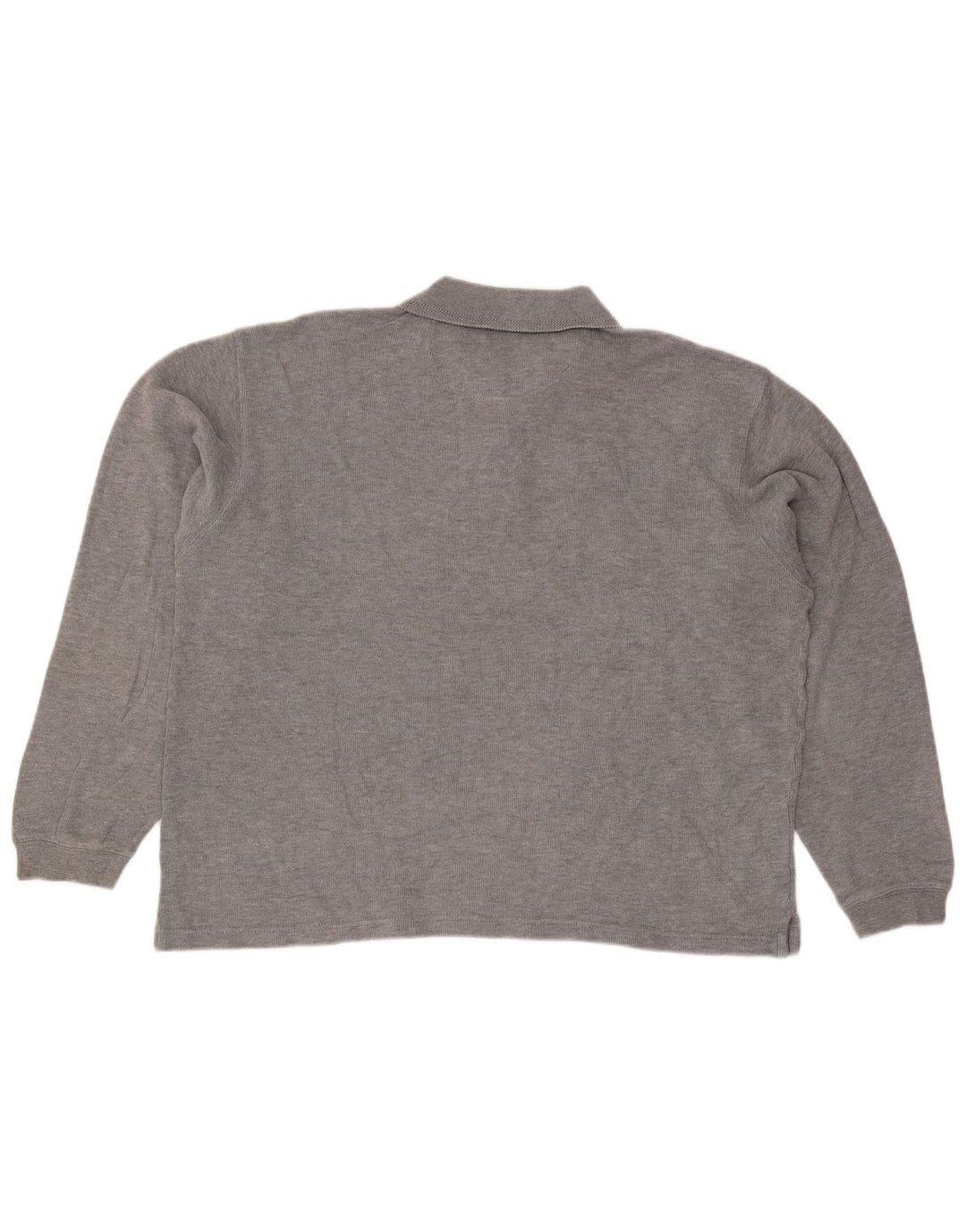 Izod Langærmet Polo Shirt til mænd Stor grå bomuld