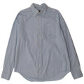 HENRY COTTONS Mens Shirt Size 41 Large Blue Cotton