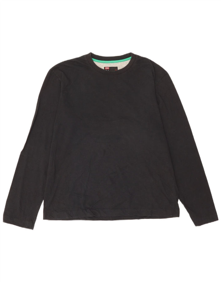 Diesel Herre Grafisk Top Langærmet XL Sort Bomuld