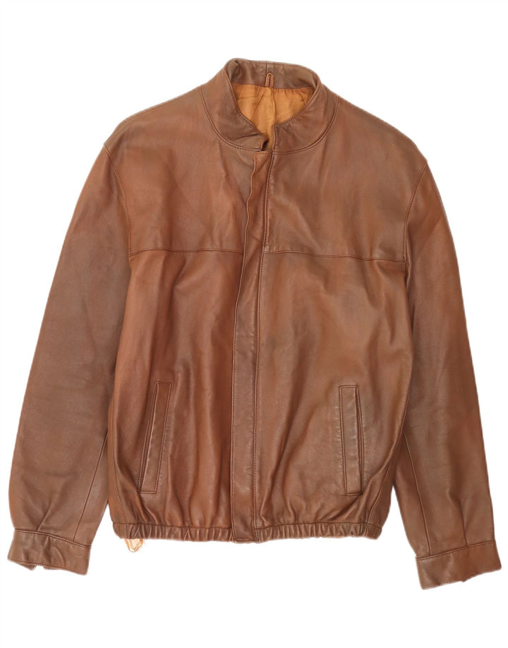 Vintage Bomberjakke til mænd IT 54 2XL Brun