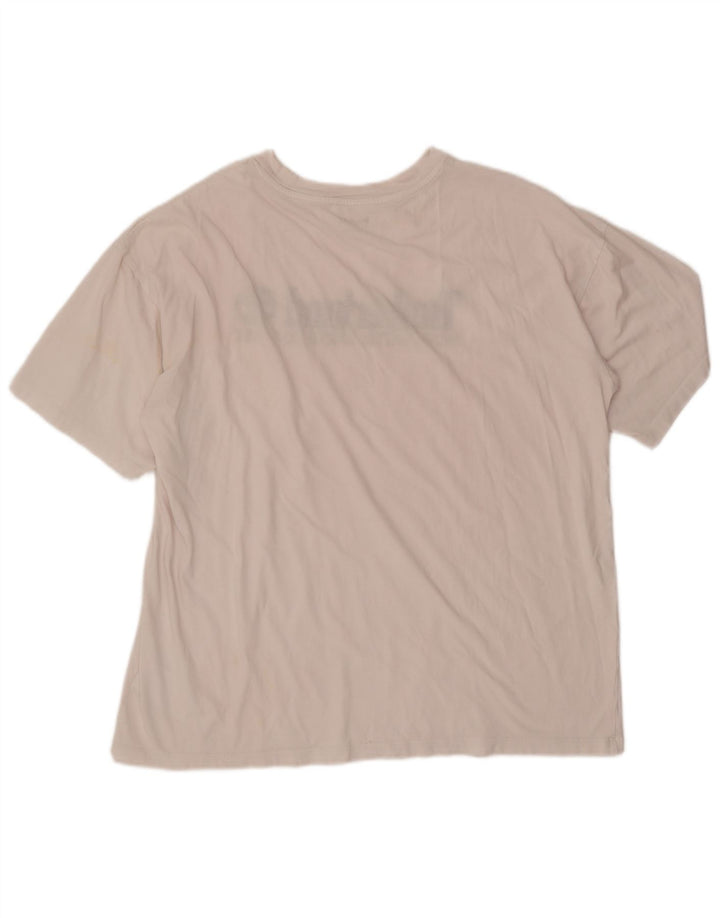 Timberland Herre grafisk T-shirt Top Stor hvid bomuld