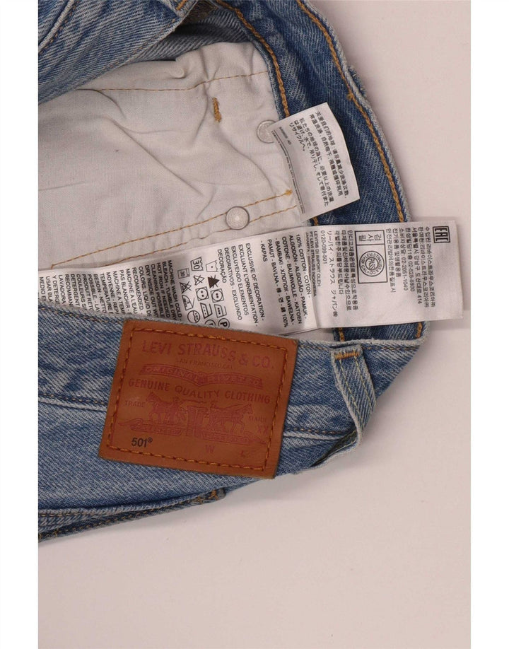 Levi's Dame 501 Straight Jeans W25 L30 Blå Bomuld