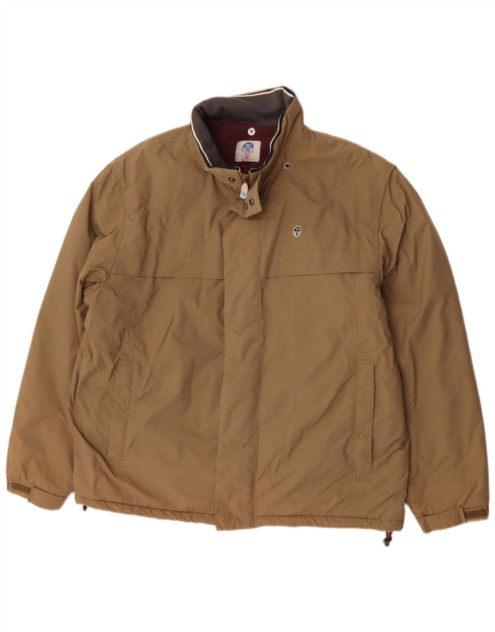 North Sails Herre Windbreaker Jacket UK 42 XL Brun Polyamid