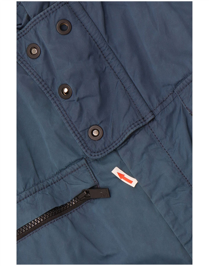 Hugo Boss Herre Utility Jacket EU 54 2XL Blå Polyamid
