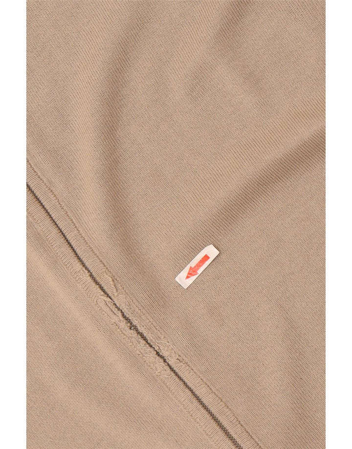 Lacoste Herre Cardigan Sweater Størrelse 10 5XL Beige Bomuld