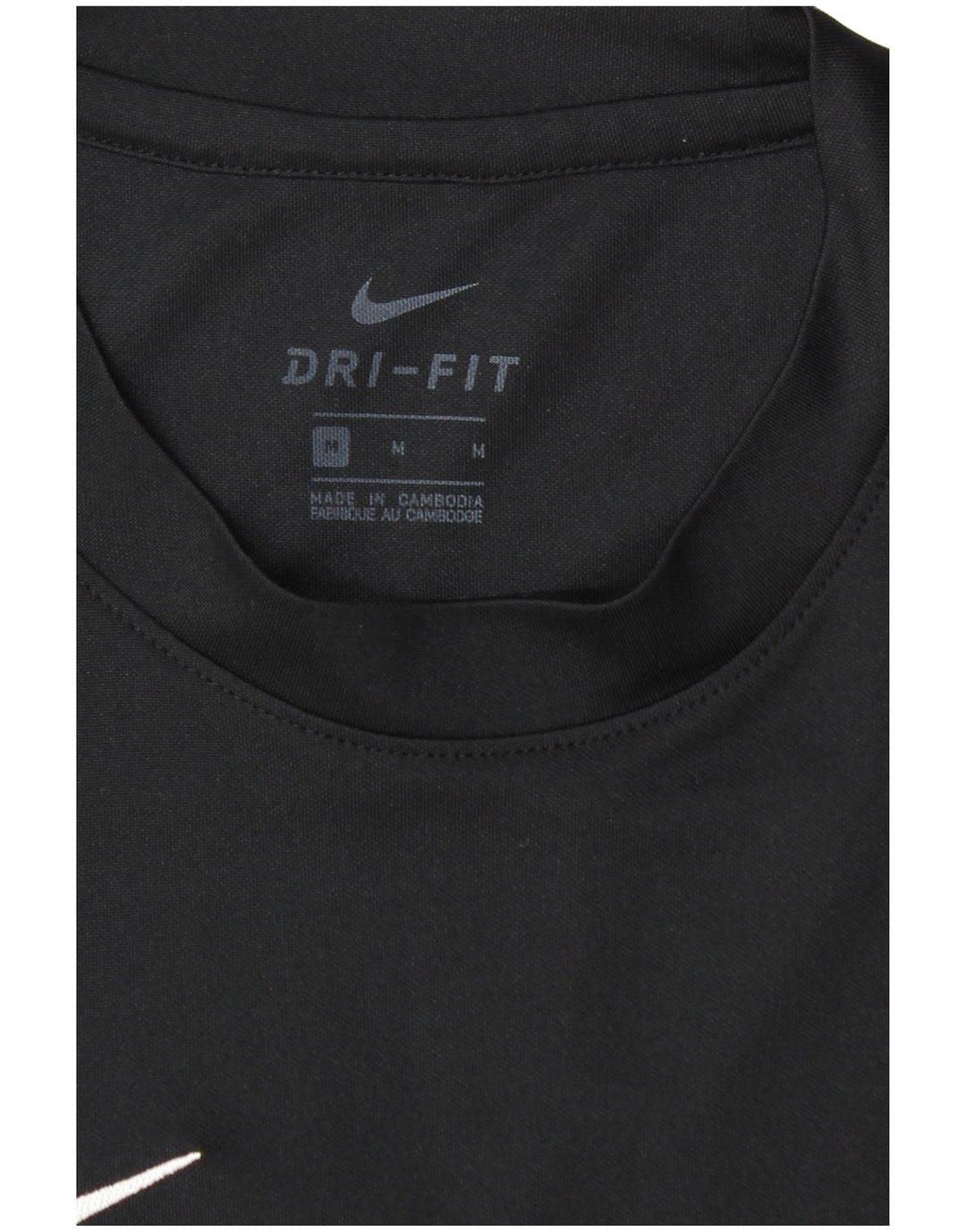 NIKE Herre Dri Fit T-Shirt Top Medium Sort