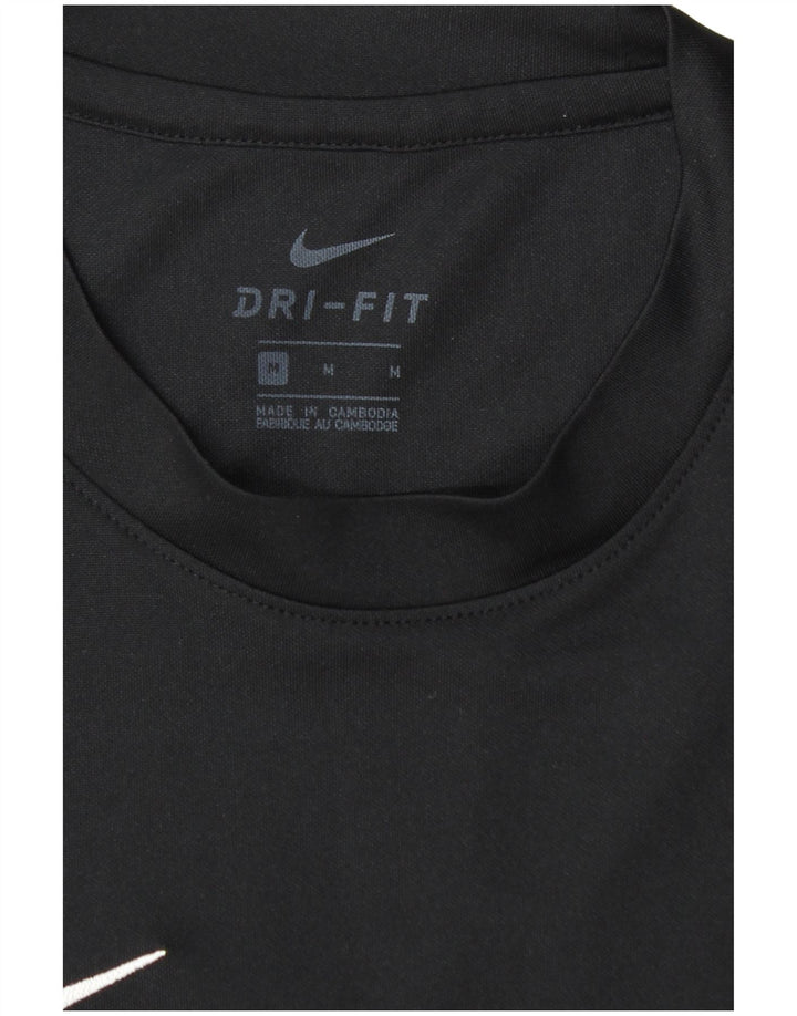 NIKE Herre Dri Fit T-Shirt Top Medium Sort