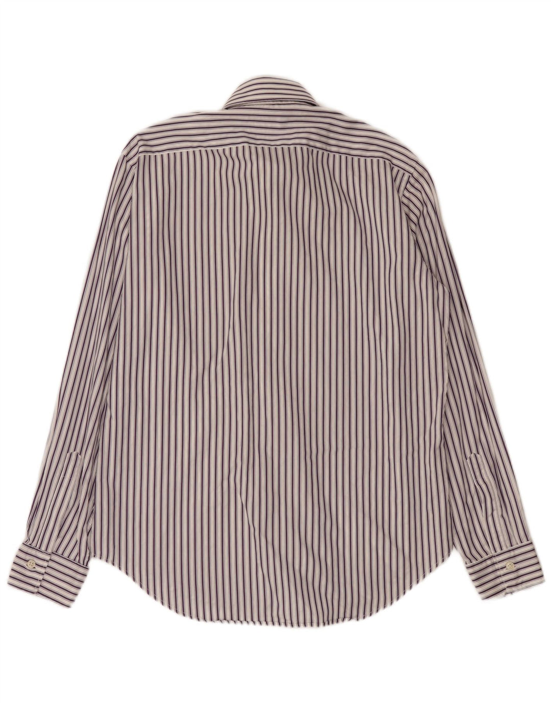 MASSIMO DUTTI Mens Shirt Size 16 41 Large Purple Striped