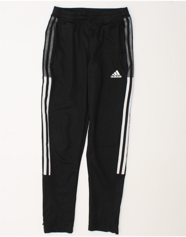 Adidas Boys Aeroready Tracksuit Bukser 11-12 år Sort Polyester