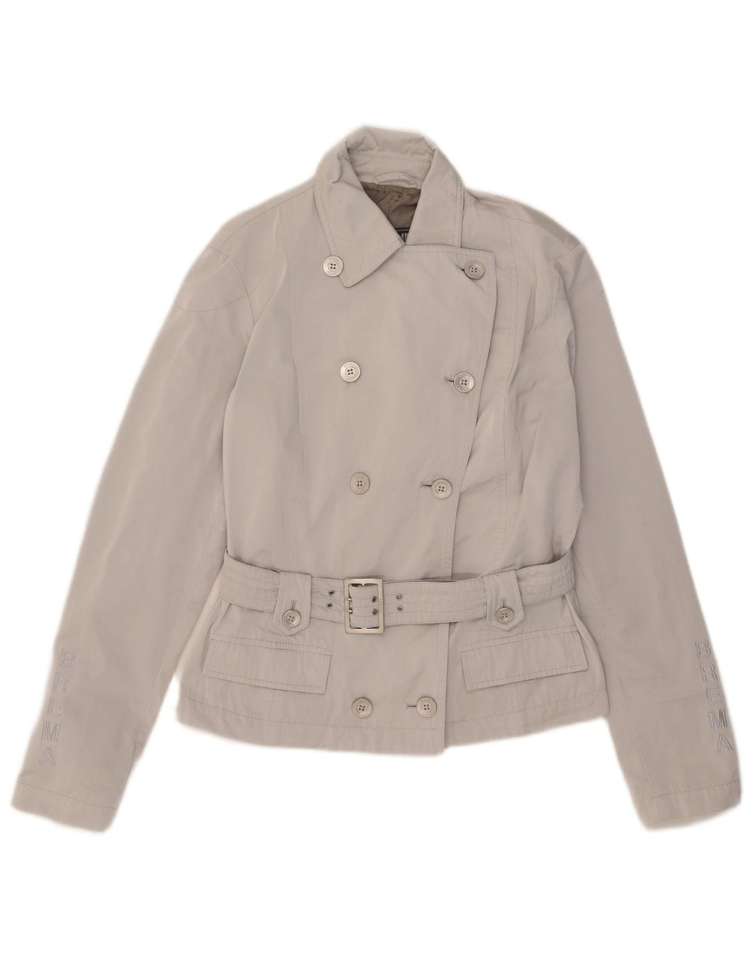 Brema Short Pea Coat til kvinder IT 48 XL Grå Nylon