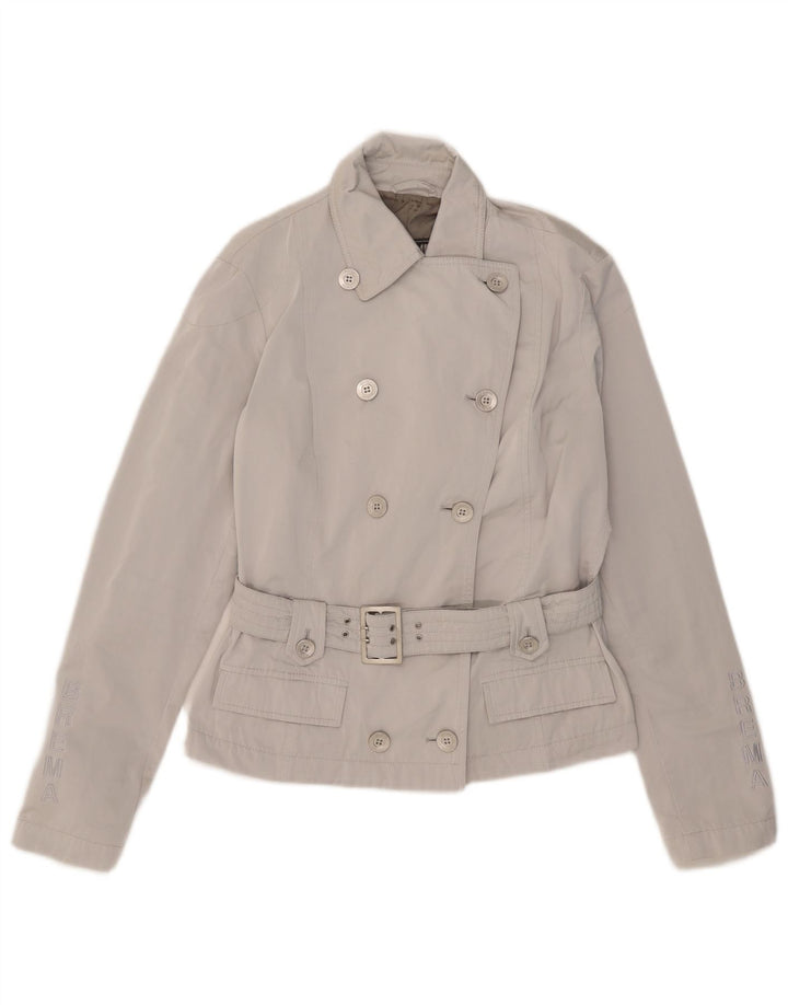 Brema Short Pea Coat til kvinder IT 48 XL Grå Nylon