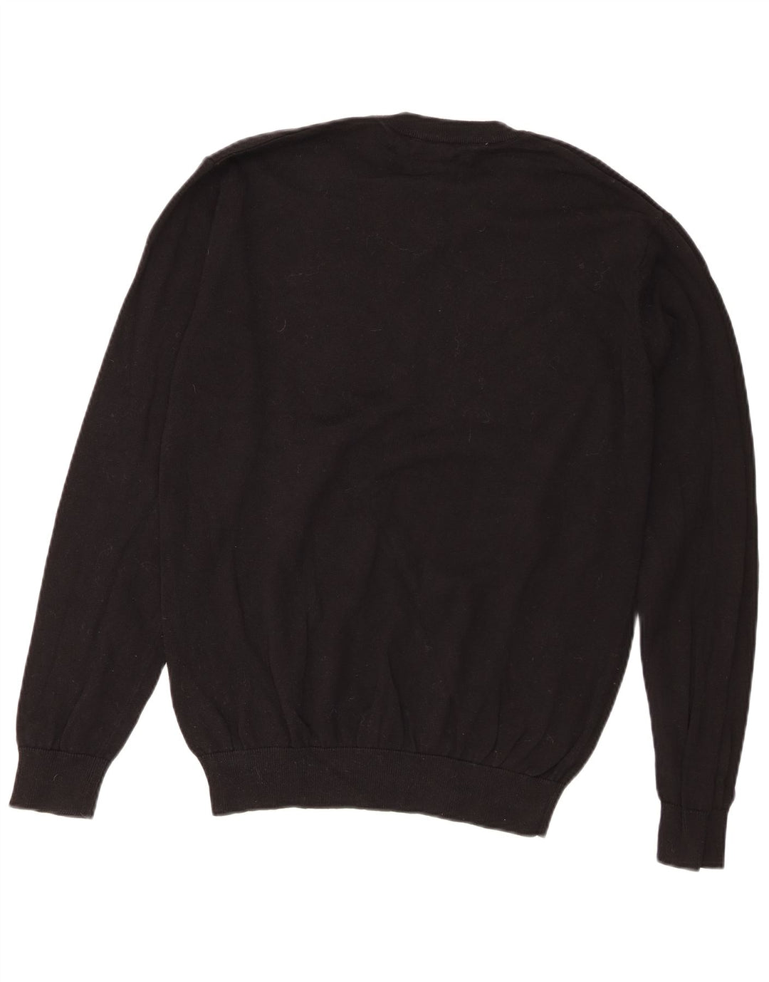 Pierre Cardin Herre Regular Fit V-hals sweater mellem sort bomuld