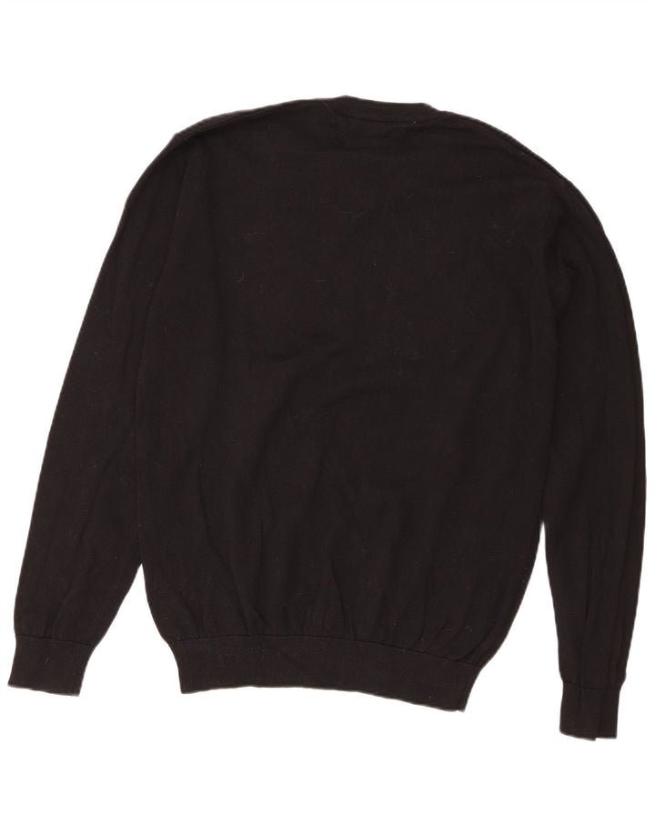 Pierre Cardin Herre Regular Fit V-hals sweater mellem sort bomuld