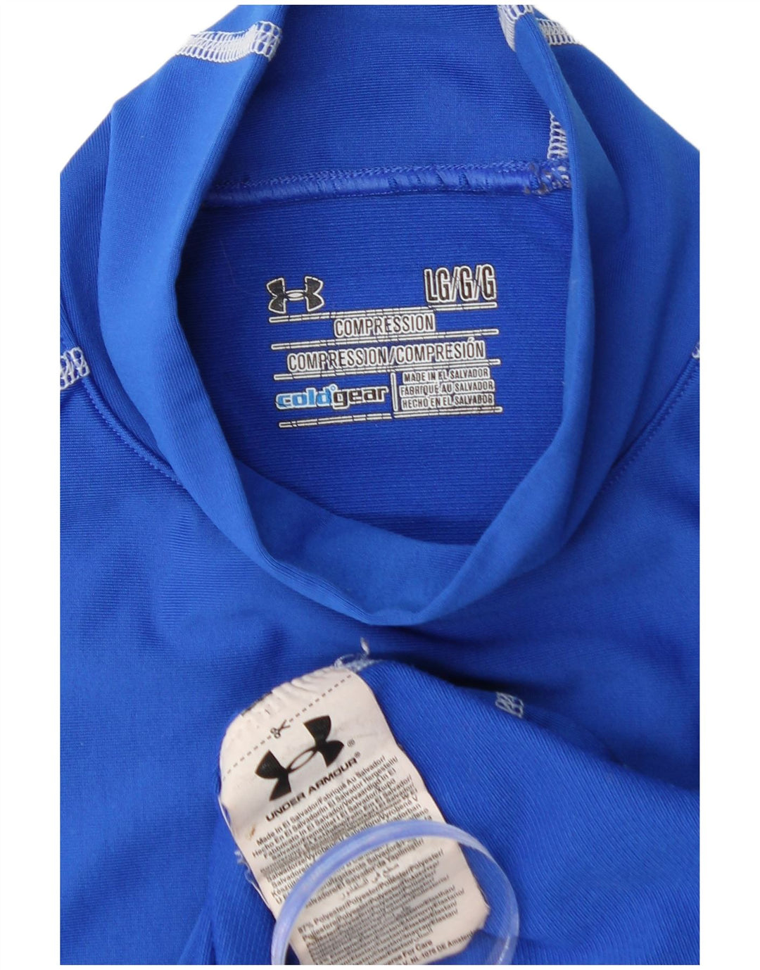 UNDER ARMOUR Herre Cold Gear Top Langærmet Stor Blå Polyester