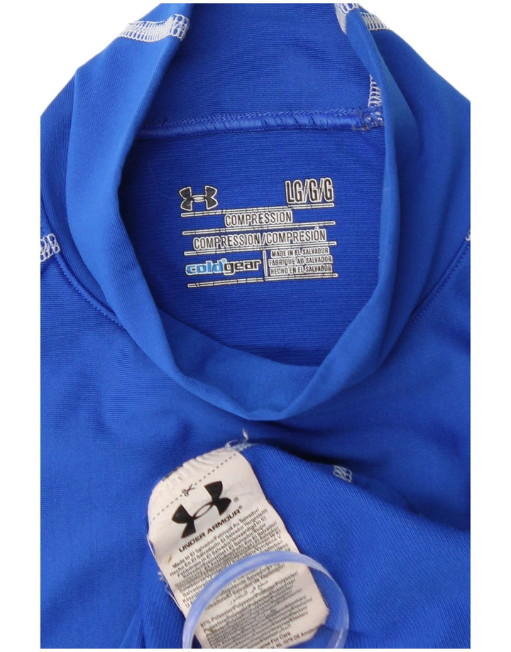 UNDER ARMOUR Herre Cold Gear Top Langærmet Stor Blå Polyester