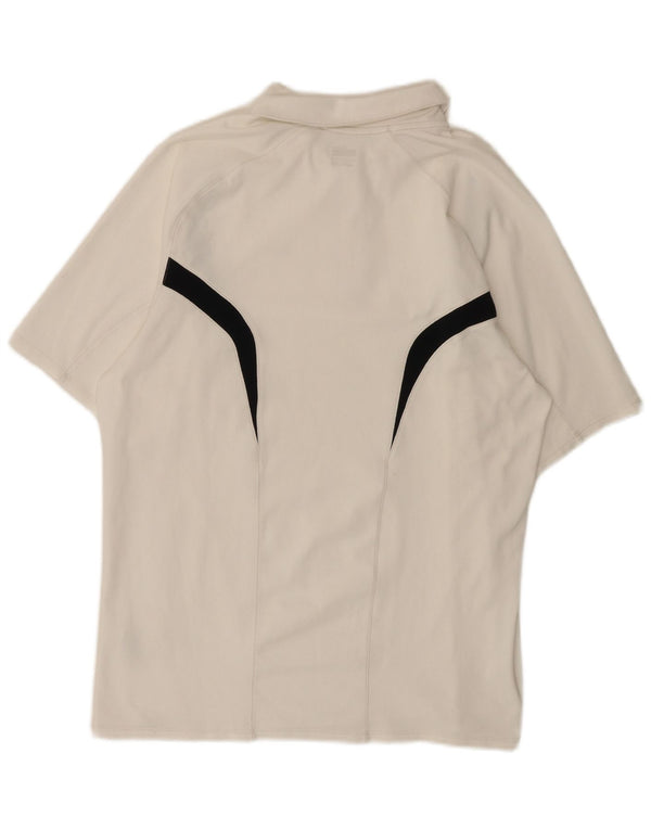 Nike Poloskjorte til mænd, stor hvid Colourblock Polyester
