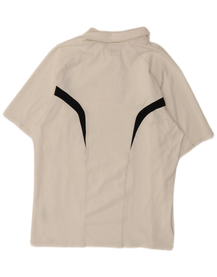 Nike Poloskjorte til mænd, stor hvid Colourblock Polyester