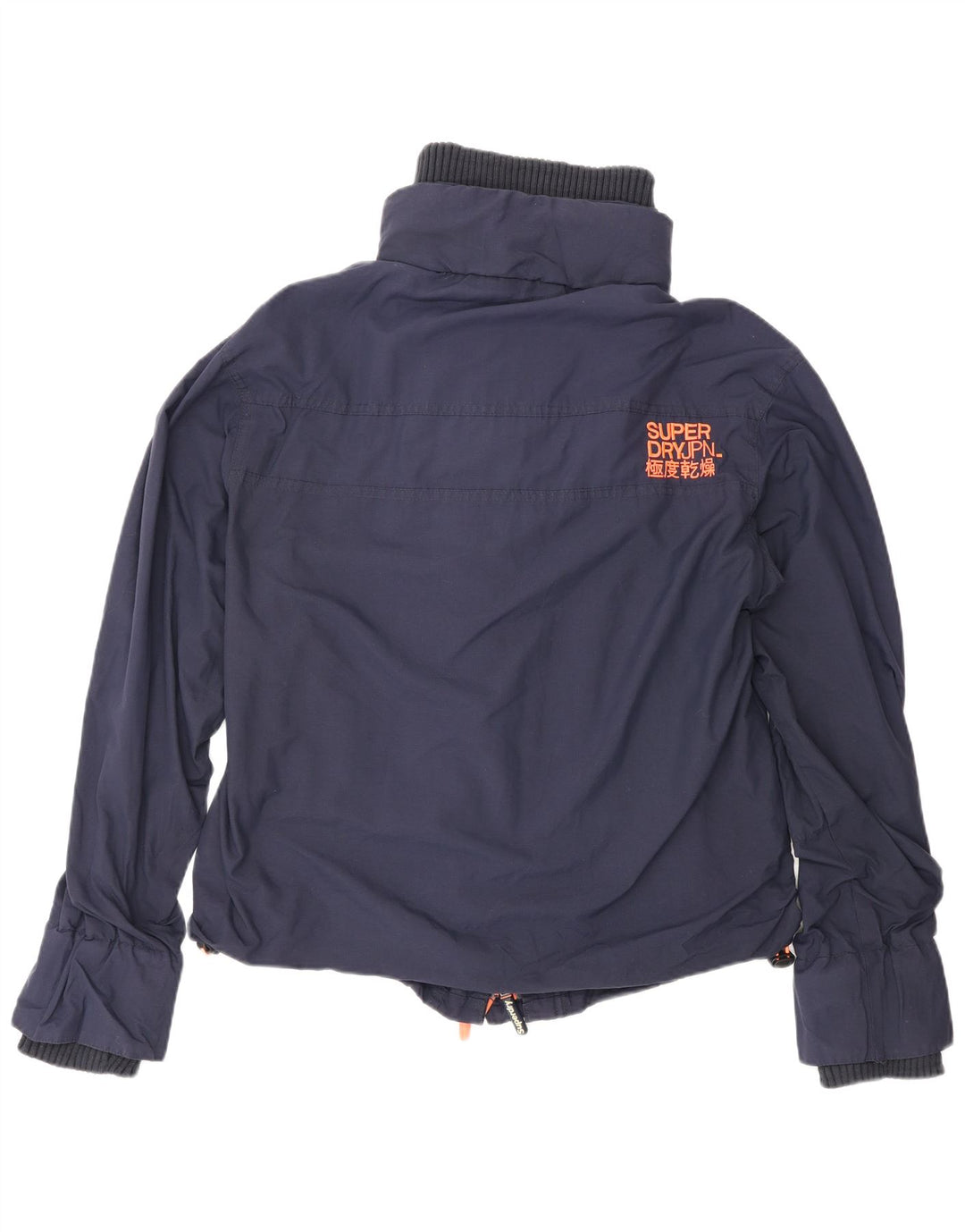 Superdry Womens The Windcheater regnjakke UK 18 XL marineblå nylon