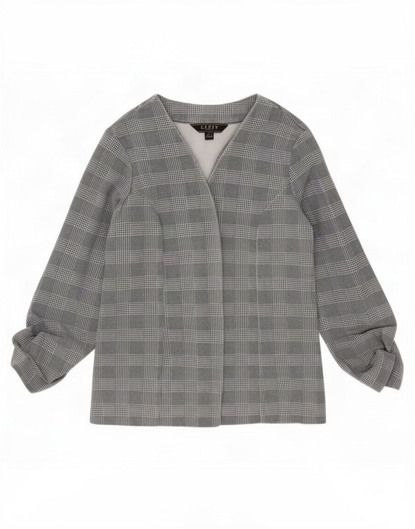 Lipsy Womens Open Cardigan Top UK 12 Medium Grey Ternet polyester