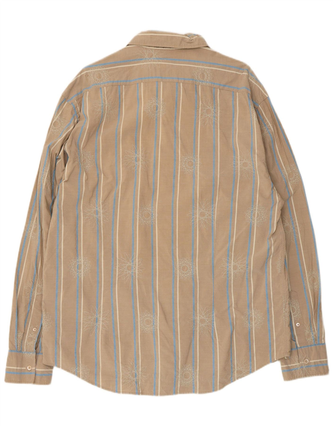 Ted Baker Herreskjorte str. 6 2XL Beige Stribet Bomuld