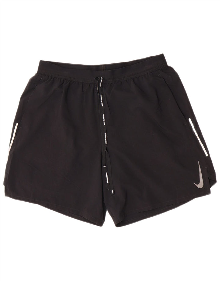 Nike Dri Fit sportsshorts til kvinder store sorte polyester