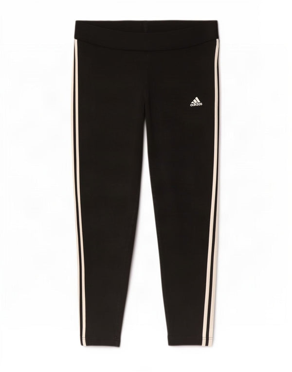 Adidas Dame Leggings UK 20/22 XL Sort Bomuld