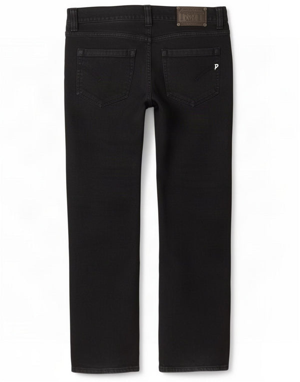 Dondup Womens Straight Jeans W34 L32 Black Cotton